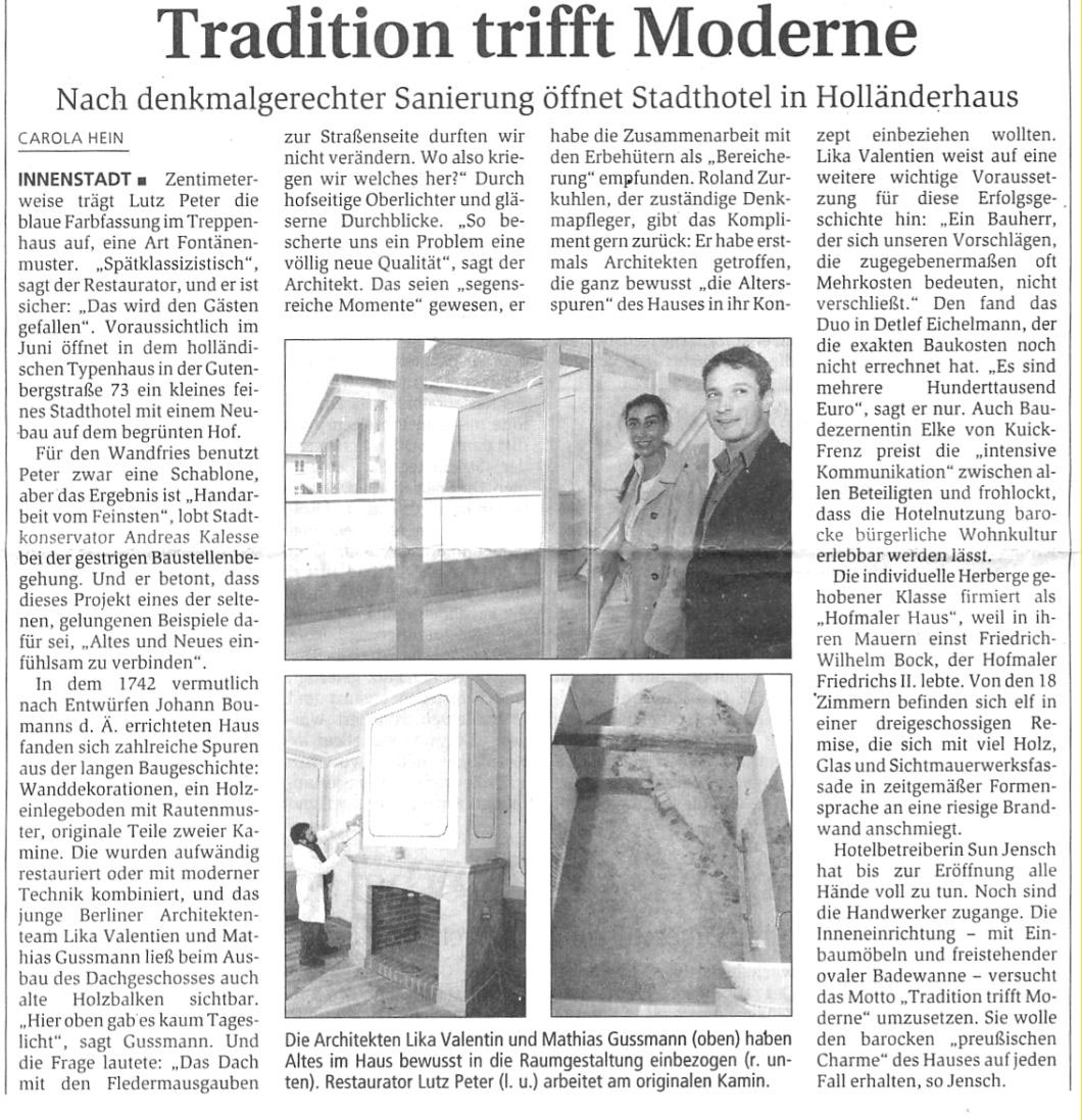 5. Mai 2006: Tradition trifft Moderne